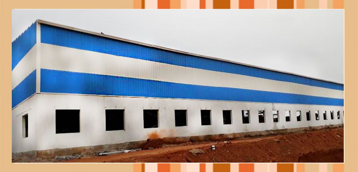 Prefabricated Industrial Shed construction in chennai